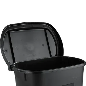 50 Quart Black TripleRCan® with Flip Top Lid - T.M. Fitzgerald