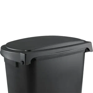 50 Quart Black TripleRCan® with Flip Top Lid - T.M. Fitzgerald