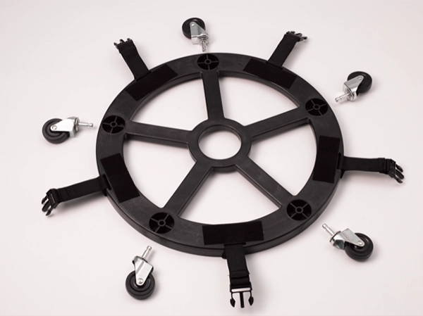 Dolly wheels detached